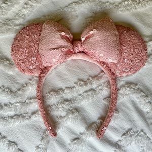 Disney Millennial pink Sequin Minnie Ears